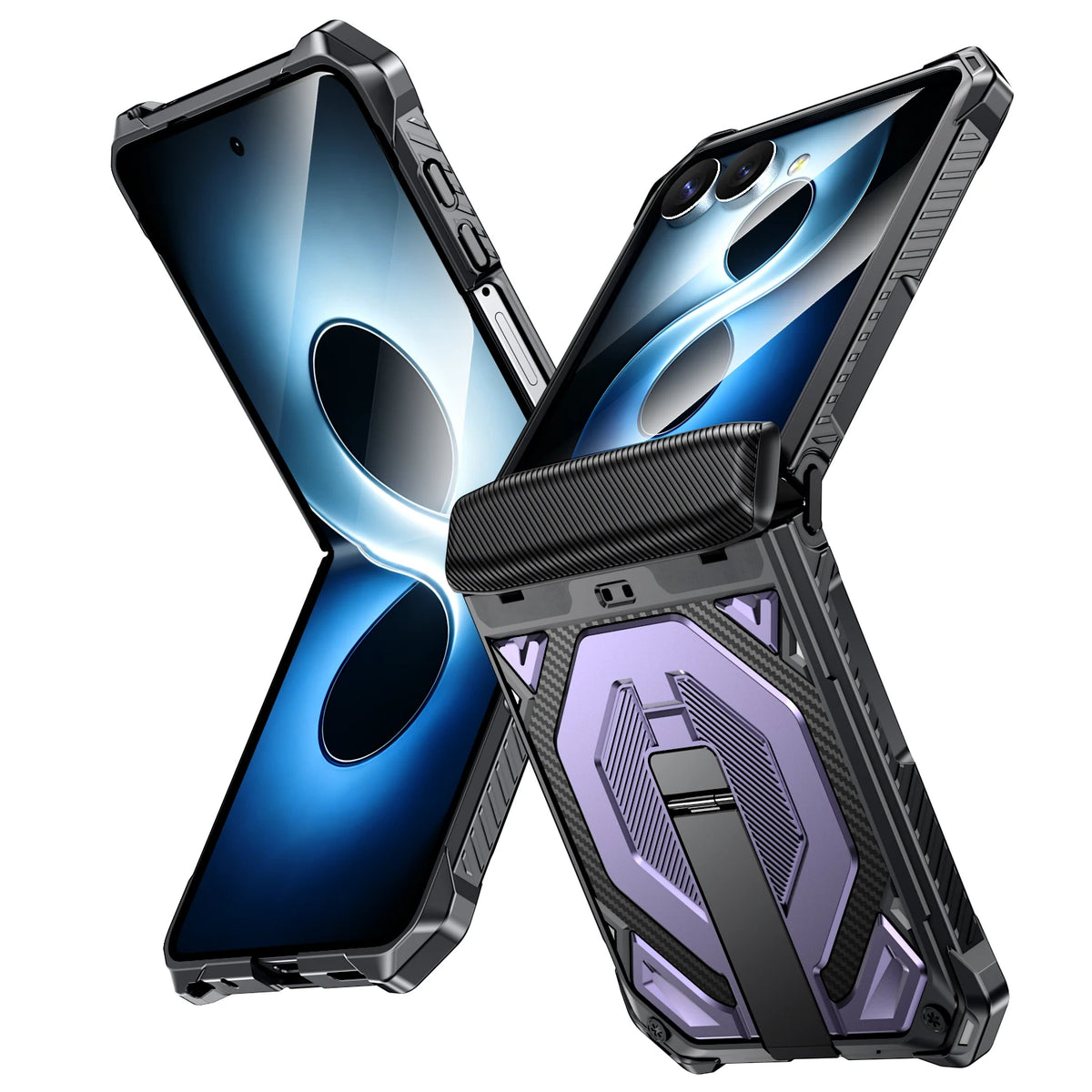 Case For Samsung Galaxy Z Flip 8 Z Flip 7 Magnetic Stand Hinge Protection Military-Grade Protection Rugged Shockproof Phone Case