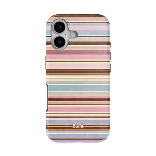 Luxury Clmj Cute stripes Phone Case for iPhone 17 17e 16e 16 15 14 13 12 11 X XS XR XSMAX 7 8 Air ProMax Plus Double-layer Cover