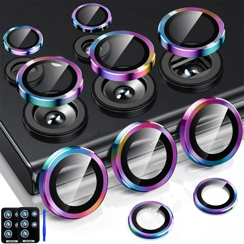 Camera Lens Protetor For Samsung S25 S26 Ultra S24 S23 S22 ultra Case Tempered Glass Film Titanium Alloy Ring Phone Accessories