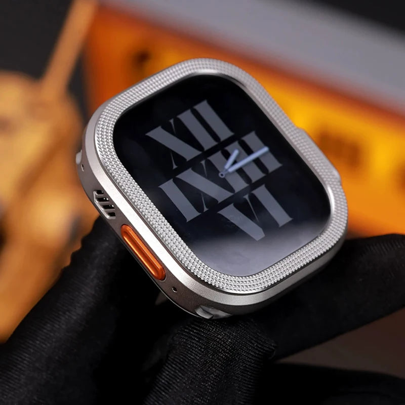 Luxury Titanium Case For Apple Watch 49mm Metal Alloy Armor Drop Resistant Protector Cover Hard Bumper For iWatch Ultra 1 2 3