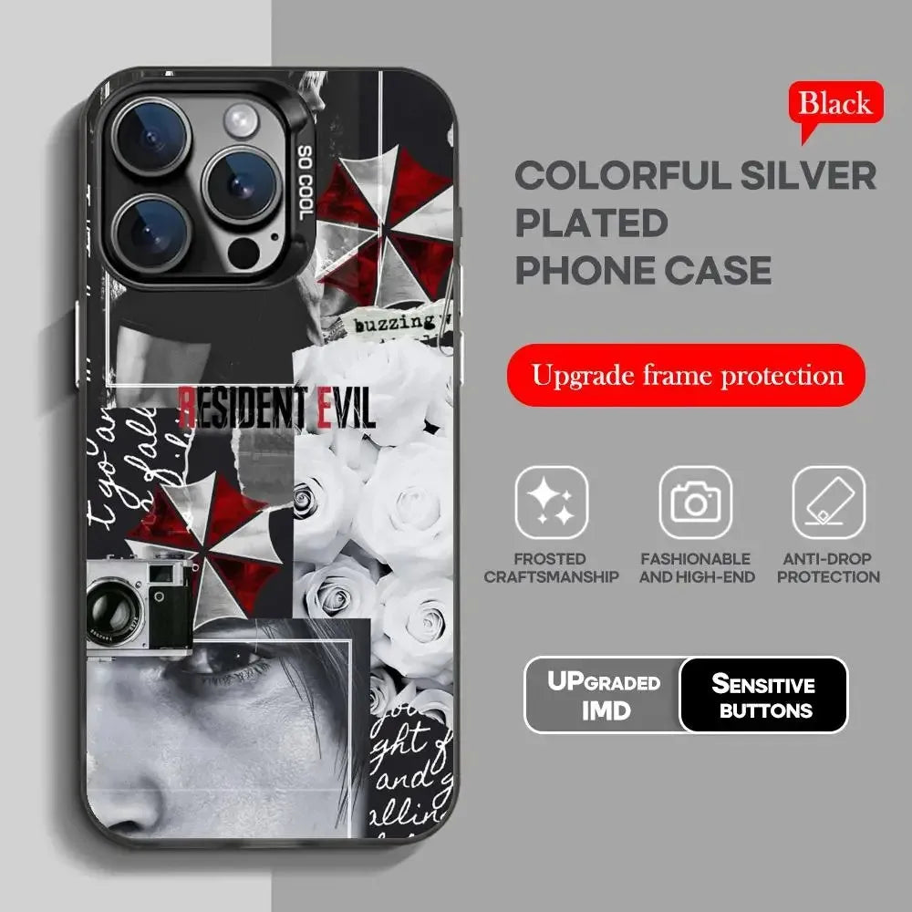 Game Phone Case For iPhone 17 16e 16 15 14 13 12 11 mini Pro Max X XSMAX 8 7 Air Plus Anti Fall Matte R-Residents Evils Requiems