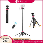 Ulanzi MT-44M 1.49M Magsafe Tripod Stand for Iphone Android Smartphone Camera DSLR Selfie Stick with 360° Ballhead for Vlog Live