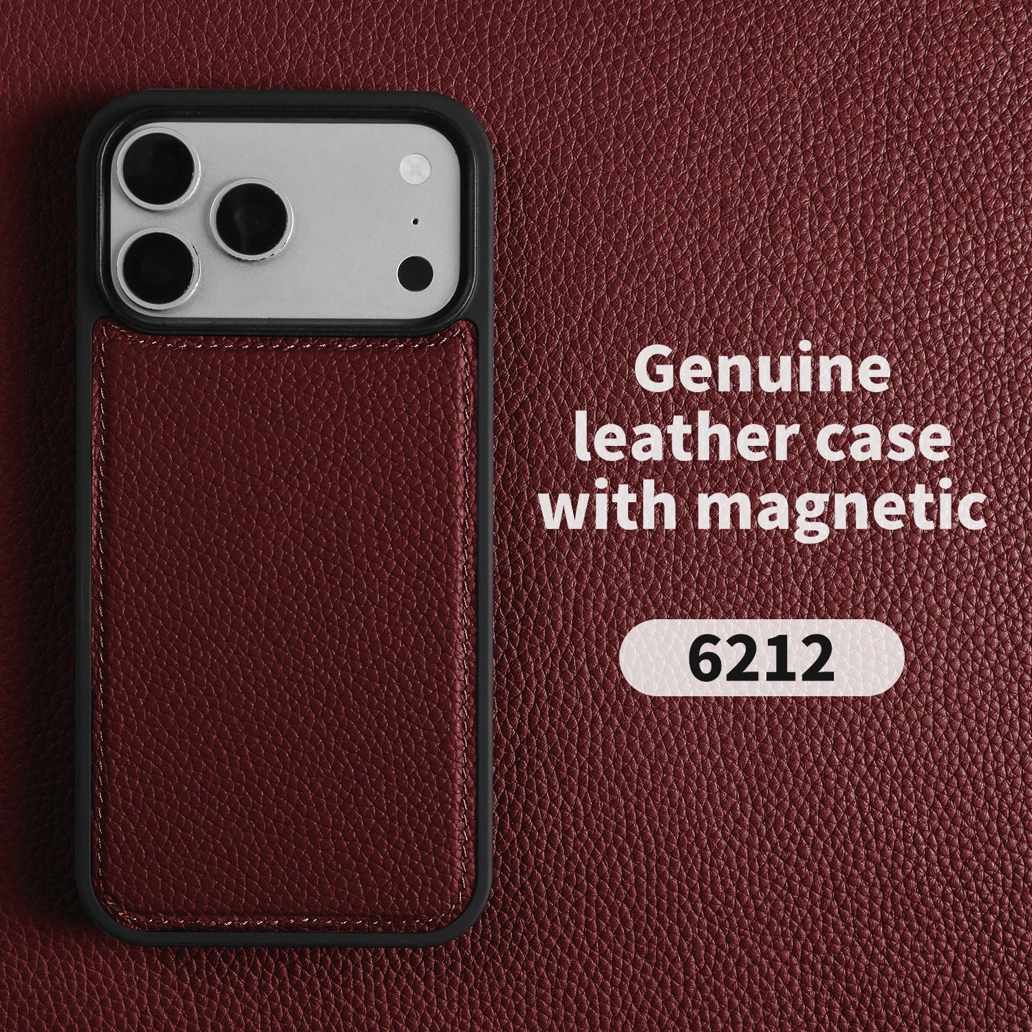 Premium Lychee Genuine Leather Case For iphone 17 Pro Max 17e 16e Air 14 13 12 11 15 16 Pro Max Phone Back Cover Case Coque Capa