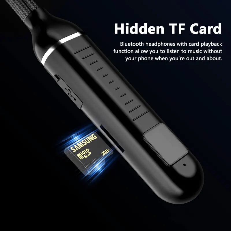 Lenovo Wireless Bluetooth 5.4 Neckband Headphones 48H Low Latency Gaming Dual Mode TFCard CVC HD Call 360 Sound Noise Cancelling