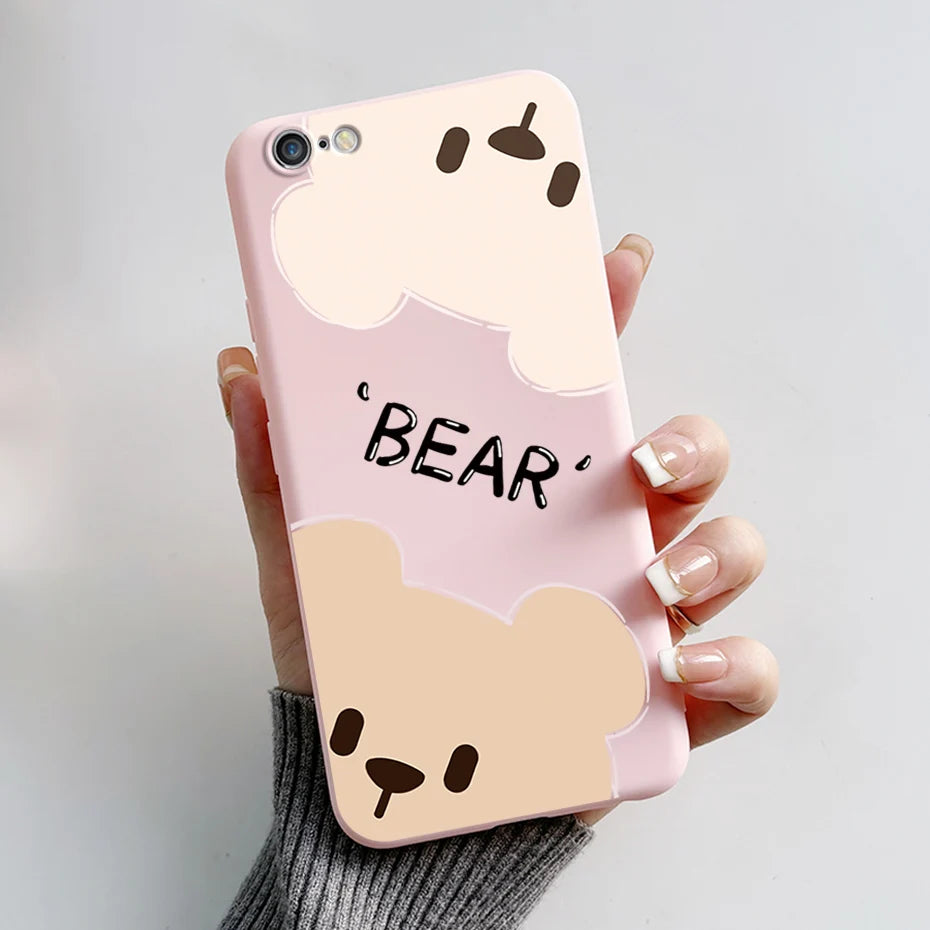 Stylish Painted Cover For iPhone 6 6S Plus Case iPhone6 6S Plus Cover Silicone Soft Phone Back Case For Apple iPhone 6 6S Coque