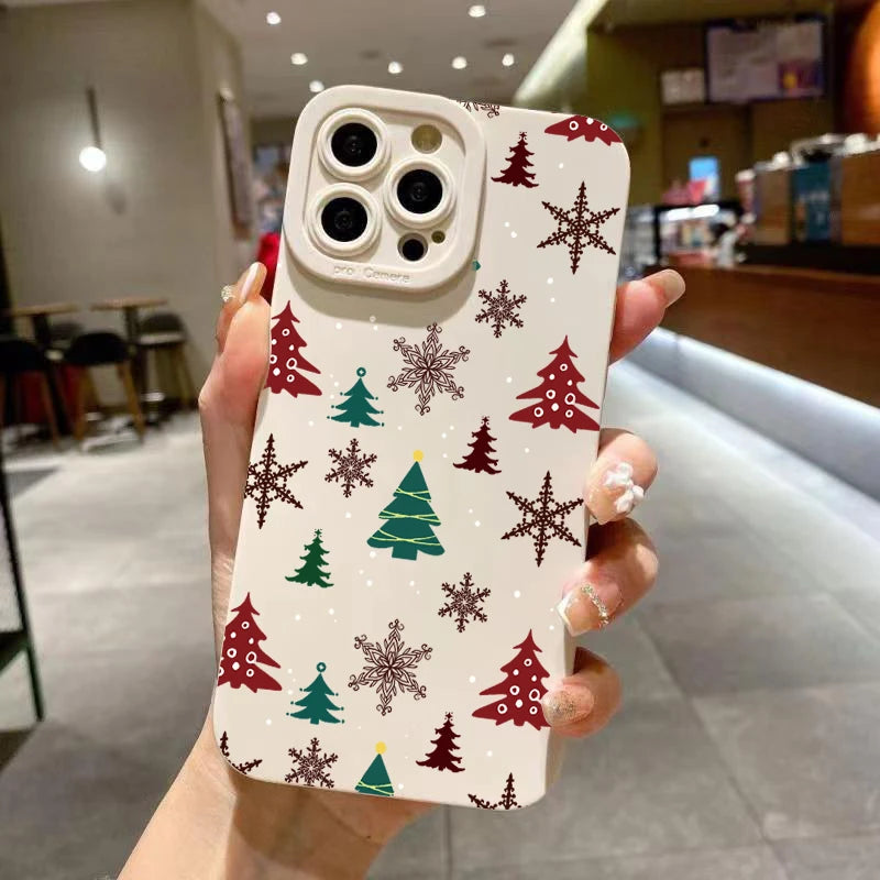 Christmas Tree Graphic Phone Case For Samsung Galaxy S26 S25 S24 S23 Ultra S22 Plus S21 FE A16 A35 A55 A34 A54 A33 A53 A52 Cover