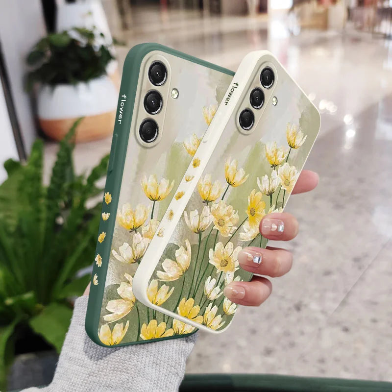 Small Cauliflower Phone Case For Samsung Galaxy S25 S24 S23 S22 S21 S20 S10 S10E Ultra Plus FE Note 20 Ultra 10 Plus Cover
