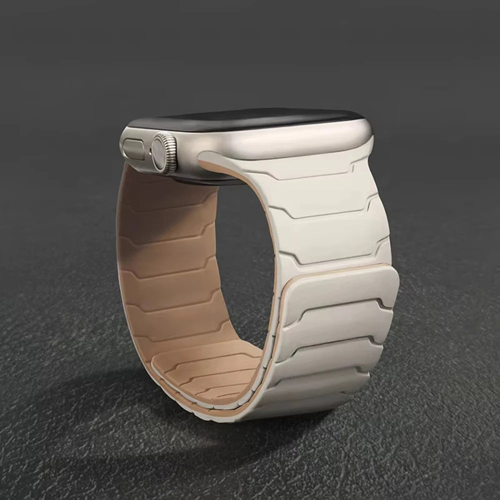Silicone Magnetic Strap for Apple Watch Bands Ultra 4 3 2 49mm 40mm 44mm 41mm 46mm 45mm 42mm Correa iWatch Series 12 10 11 SE3