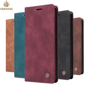 Leather Flip Phone Case For Samsung Galaxy S10 Plus S20 S21 FE S22 S23 S24 S25 S26 Ultra Note 20 Ultra Luxury Wallet Cover
