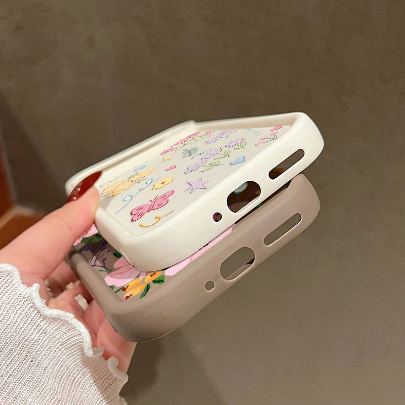 INS Cartoon Flowers Soft TPU Phone Case For Google Pixel 8 Pro 8A 9 Pro XL 7A Shockproof Silicone Cover For Pixel 9 8 7 Pro