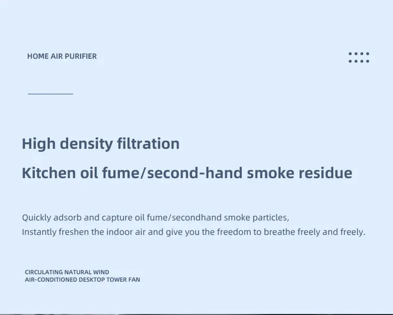 Mini Desktop Air Purifier Portable Air Cleaner HEPA Filter Freshener Odor Remover Compact Air Quality Improvement Devic