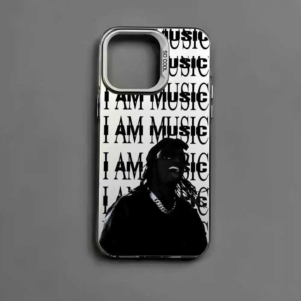 P-playboi Carti I AM MUSIC Phone Case For IPhone 17 16 15 14 13 12 11 Pro Max Air Multicolor Matte Laser Metallic Aurora Funda