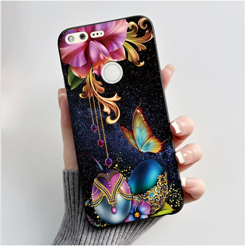 For Google Pixel 1 Case Aesthetic Cute Cat Shockproof Silicone TPU Soft Back Cover for Google Pixel 1 Pixel1 XL Phone Case Coque