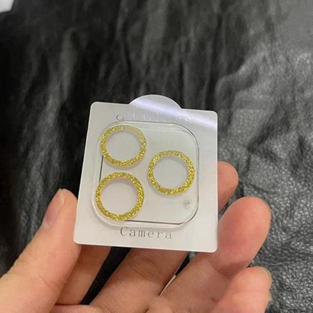 Bling Glitter Diamond Clear Camera Lens Protector Case for IPhone 15 14 13 12 17 16 Pro Max Mini Plus 16Pro 15Pro 16Promax Cover