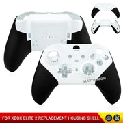 Front Back Full Housing Shell Faceplate Cover Replacement for Xbox Elite Series 2 Controller Shell Case Cover Black White