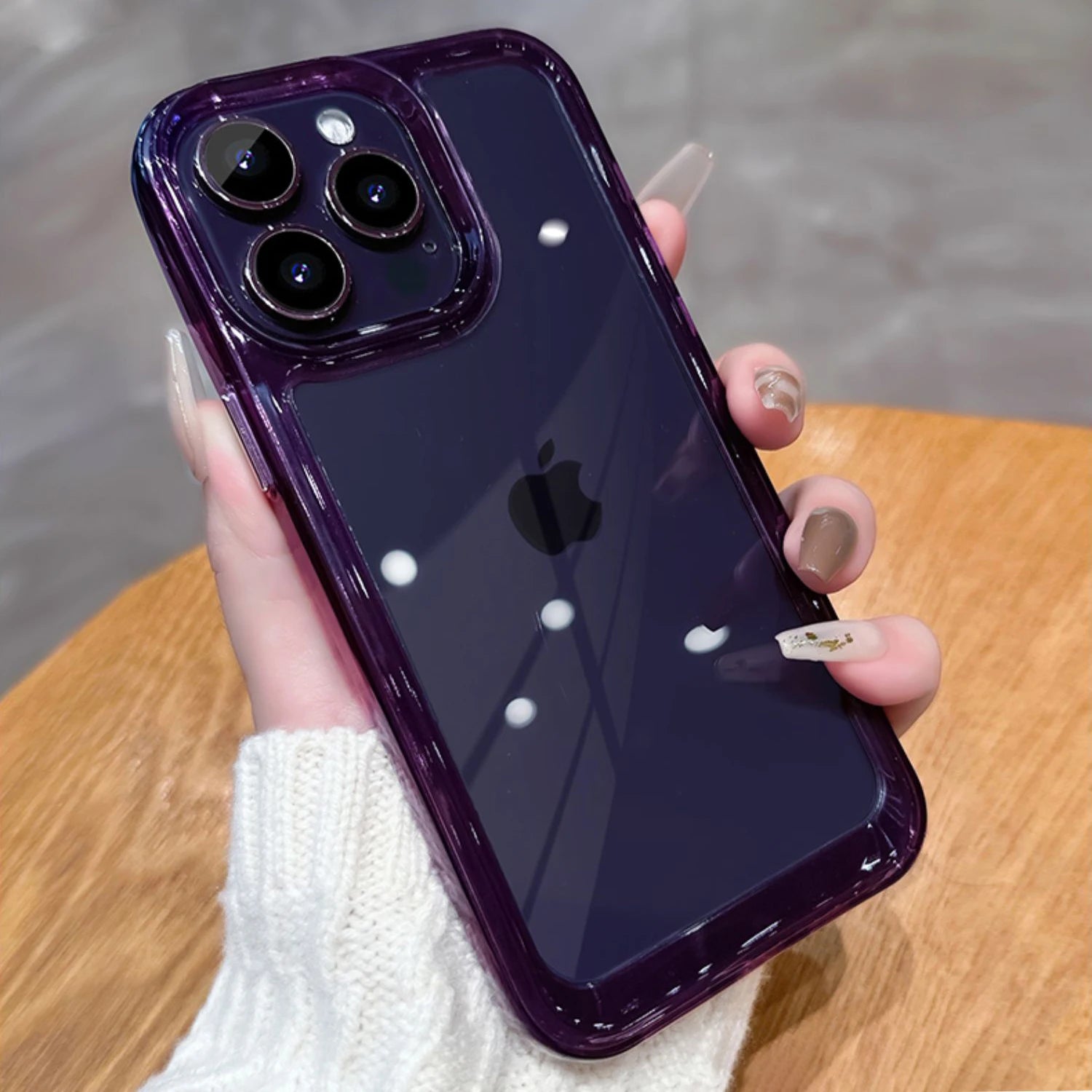 Luxury Transparent Shockproof Armor Case for iPhone 17 Air 16 15 14 Plus 13 12 Mini 11 Pro Max Clear Bumper Hard Acrylic Cover