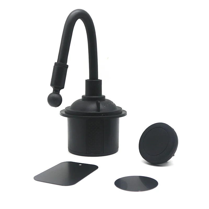 Magnetic Car Cup Holder Cellphone Mount Stand for Mobile Cell Phones Adjustable Car Cup Phone Mount