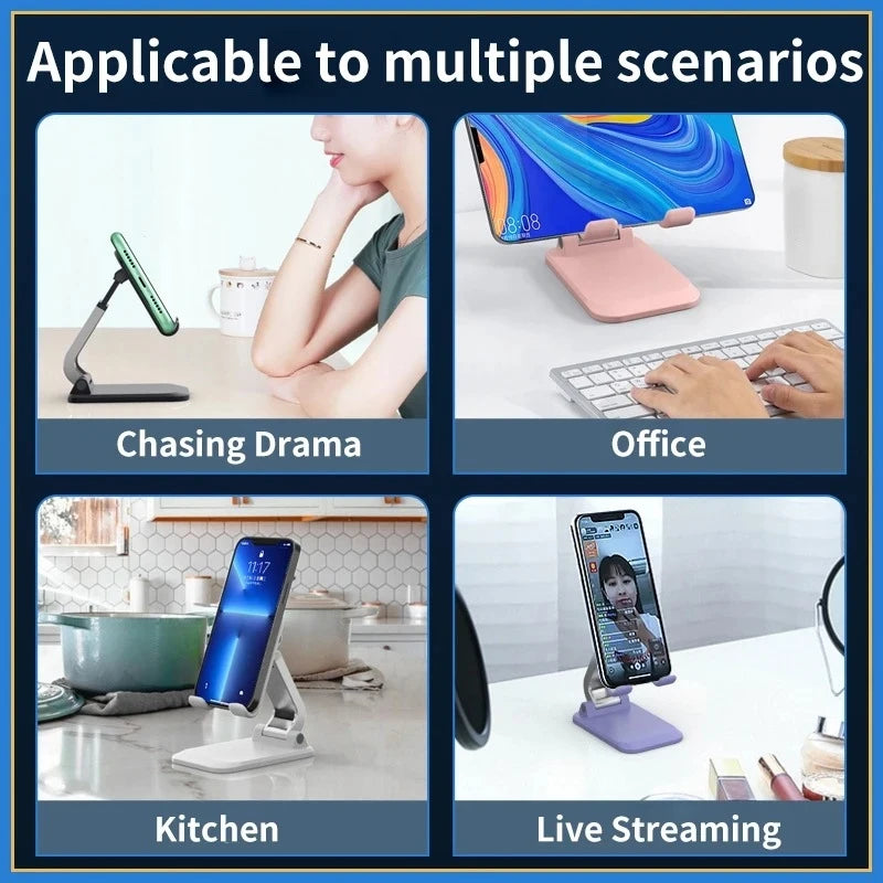 Desk Mobile Phone Holder Stand for iPhone iPad Xiaomi Adjustable Desktop Tablet Holder Universal Table Cell Phone Stand