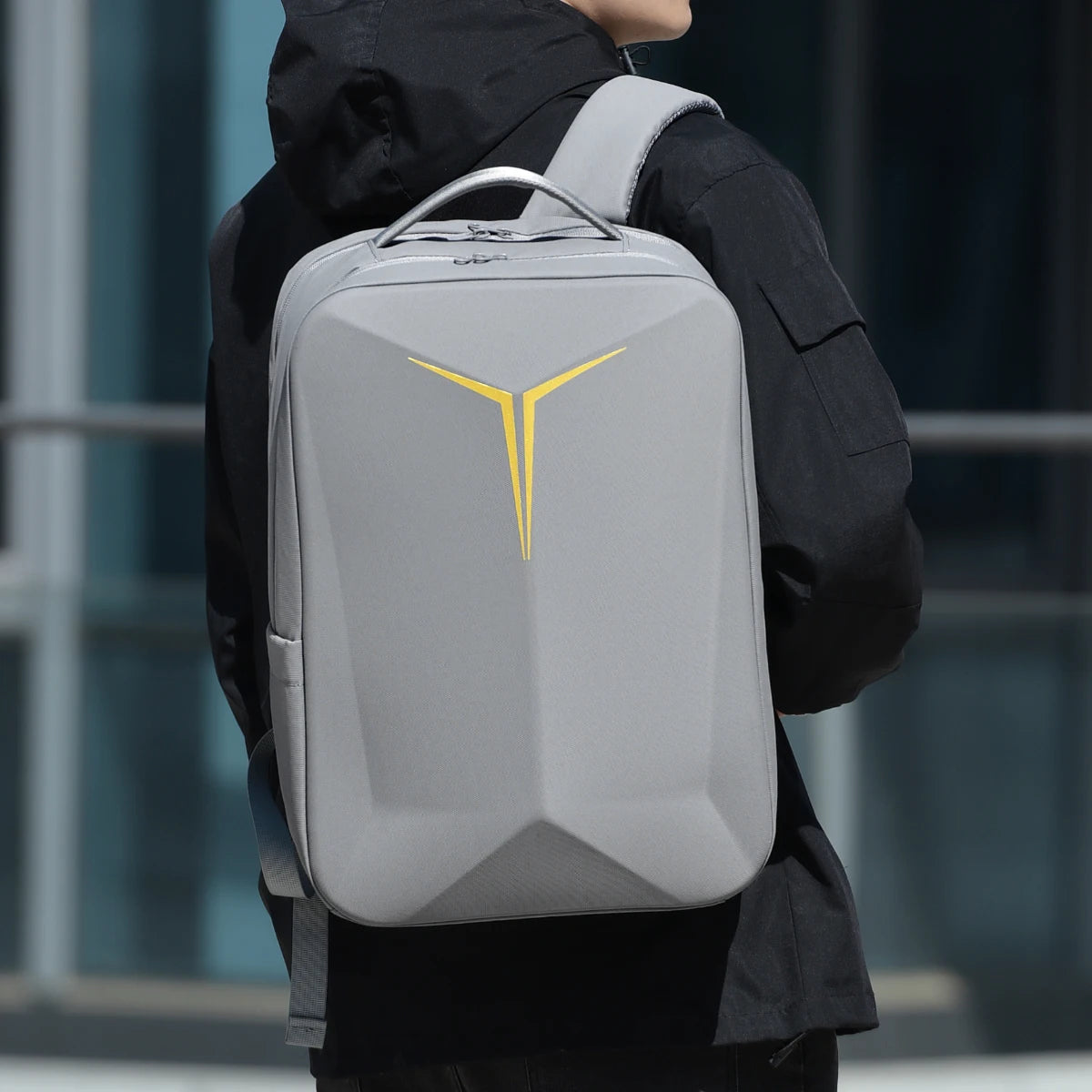 Hard-Shell Gaming Backpack, Cross-Border Fashion School Bag, Laptop Bag, Business Travel 18inch Laptop Bag, Commuting and Business Trip Travel Bag